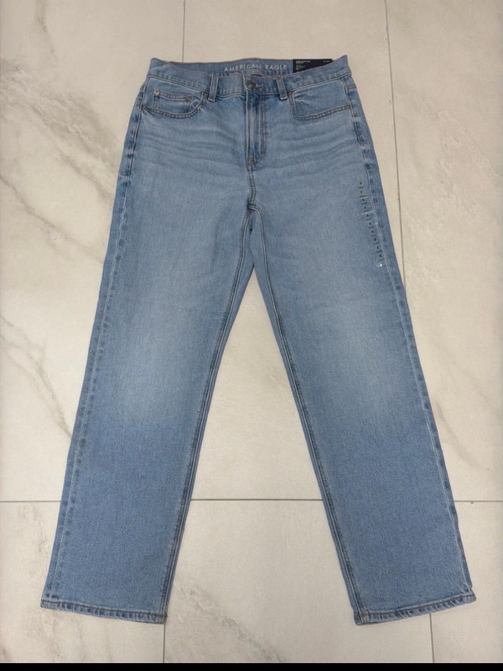 American Eagle Outfitters Light Wash Straight Leg Jeans